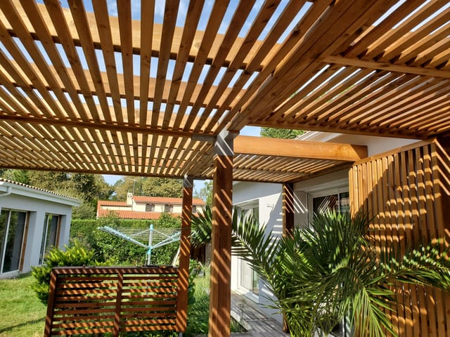 Carports & Pergolas — réalisation Tera Nature, paysagiste à Bordeaux et en Médoc (6)