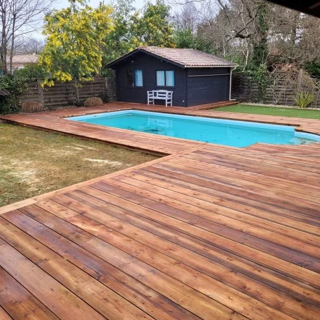 Réalisation d’aménagement extérieur bois — Tera Nature, paysagiste à Bordeaux et en Médoc (21)
