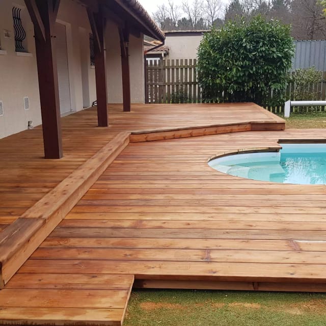 Réalisation d’aménagement extérieur bois — Tera Nature, paysagiste à Bordeaux et en Médoc (22)