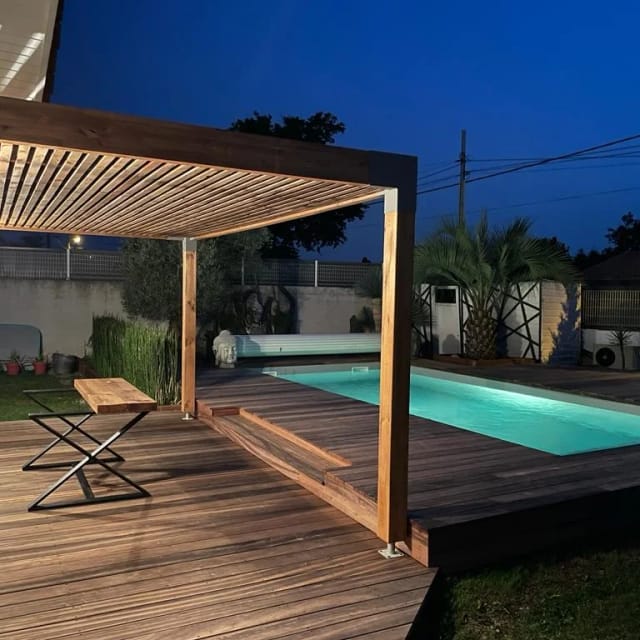 Réalisation d’aménagement extérieur bois — Tera Nature, paysagiste à Bordeaux et en Médoc (27)