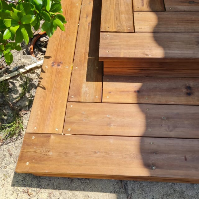 Réalisation d’aménagement extérieur bois — Tera Nature, paysagiste à Bordeaux et en Médoc (31)
