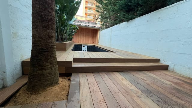 Réalisation d’aménagement extérieur bois — Tera Nature, paysagiste à Bordeaux et en Médoc (41)