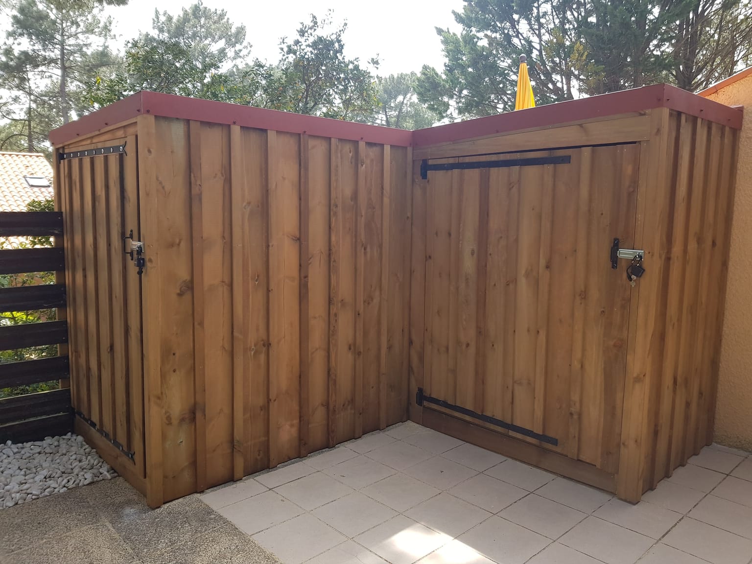 Aménagement extérieur en bois réalisé par Tera Nature